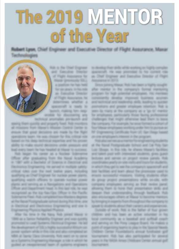 The 2019 Mentor of the Year